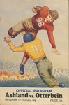 1940 Ashland University vs Otterbein College Football Program by Otterbein University