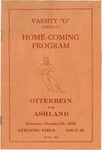 1938 Otterbein College vs Ashland University Football Program by Otterbein University