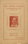 1936 Otterbein College Varsity O Homecoming Program