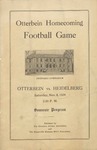 1924 Otterbein College vs Heidelberg University Football Program by Otterbein University