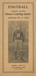 1922 Otterbein College vs Hiram College Football Program by Otterbein University