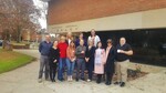 2019 Fall Group Picture with the Chinese Exchange Librarians Outside the Courtright Memorial Library by Courtrright Memorial Library