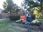 2012 Fall Picture with Jia Peng Outside Towers Hall by Courtright Memorial Library