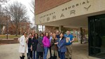 2016 Fall Group Picture with the Chinese Exchange Librarians Outside the Courtright Memorial Library by Courtright Memorial Library