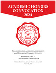 2024 Otterbein Honors Convocation Program by Otterbein University