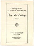 1970 Otterbein Commencement Program by Otterbein University