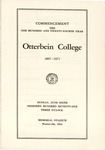 1971 Otterbein Commencement Program by Otterbein University