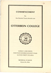 1974 Otterbein Commencement Program by Otterbein University