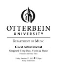 Sheppard-Tong Duo, Violin & Piano: Fantasies and Fairy Tales