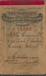 Chicago World's Fair Ticket by Otto Cornell