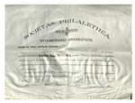 Philalethea Certificate for Abbie Geneva Cornell by Archives and Abbie Cornell