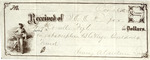 Cemetery Receipt, October 26, 1870
