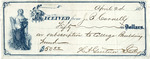 Receipt from John B. Cornell to College Building Fund, April 24, 1871
