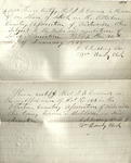 Otterbein Cemetery Association Stock Receipt, John B. Cornell, 1878