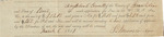Insurance Receipt, Angeline Cornell, March 6, 1851