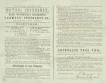 Western Reserve Farmers' Insurance Co. Advertisement, June 1850