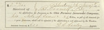 Insurance Receipt from John B. Cornell to Ohio Farmers Insurance Company, November 17, 1876