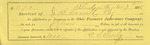 Insurance Receipt from John B. Cornell to Ohio Farmers Insurance Company, November 7, 1876