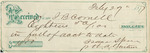 Receipt, John B. Cornell, July 29, 1877 by John B. Cornell