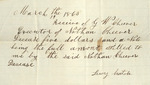Note, March 19, 1863
