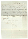 Note from Lois Cheever, March 7, 1868