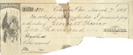 Check to George Cheever, March 7, 1868