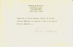 Bill from Roscoe Walcutt to Geneva Cornell, April 5, 1935 by Roscoe Walcutt
