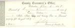 County Tax Receipt, Angeline Cornell, December 1, 1851