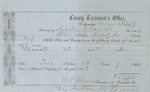County Tax Receipt, Angeline Cornell, December 22, 1853 by Angeline Cornell