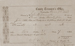 County Tax Receipt, John B. Cornell, December 22, 1853