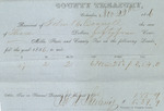 County Tax Receipt, John B. Cornell, November 22, 1856 by John B. Cornell