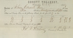 County Tax Receipt, Elias Cornell Heirs, October 17, 1857 by Elias Cornell