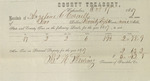 County Tax Receipt, Angeline C. Cornell, October 17, 1857 by Angeline C. Cornell