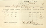 County Tax Receipt, Elias Cornell Heirs, June 16, 1859 by Elias Cornell
