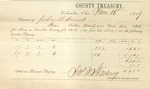 County Tax Receipt, John B. Cornell, June 16, 1859 by John B. Cornell