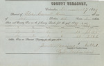 County Tax Receipt, Elias Cornell Heirs, December 27, 1859