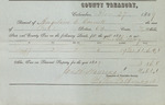 County Tax Receipt, Angeline C. Cornell, December 27, 1859 by Angeline C. Cornell