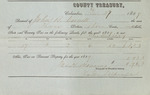 County Tax Receipt, John B. Cornell, December 27, 1859