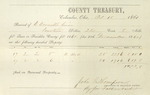 County Tax Receipt, Elias Cornell Heirs, October 15, 1860 by Elias Cornell