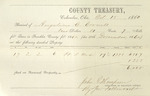 County Tax Receipt, Angeline C. Cornell, October 15, 1860 by Angeline C. Cornell