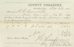 County Tax Receipt, Angeline C. Cornell, December 24, 1861