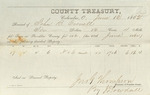 County Tax Receipt, John B. Cornell, June 12, 1862