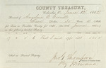County Tax Receipt, Angeline C. Cornell, June 12, 1862 by Angeline C. Cornell