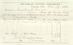 County Tax Receipt, Angeline C. Cornell, October 29, 1862