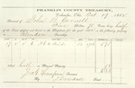 County Tax Receipt, John B. Cornell, October 29, 1862 by John B. Cornell