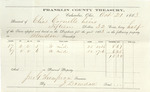County Tax Receipt, Elias Cornell Heirs, October 21, 1863