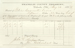 County Tax Receipt, Elias Cornell, Heirs, May 26, 1864 by Elias Cornell