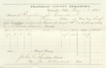 County Tax Receipt, Angeline C. Cornell, May 26, 1864