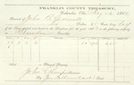 County Tax Receipt, John B. Cornell, May 26, 1864