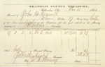 County Tax Receipt, John B. Cornell, November 25, 1864